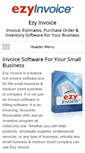 Mobile Screenshot of ezyinvoice.com